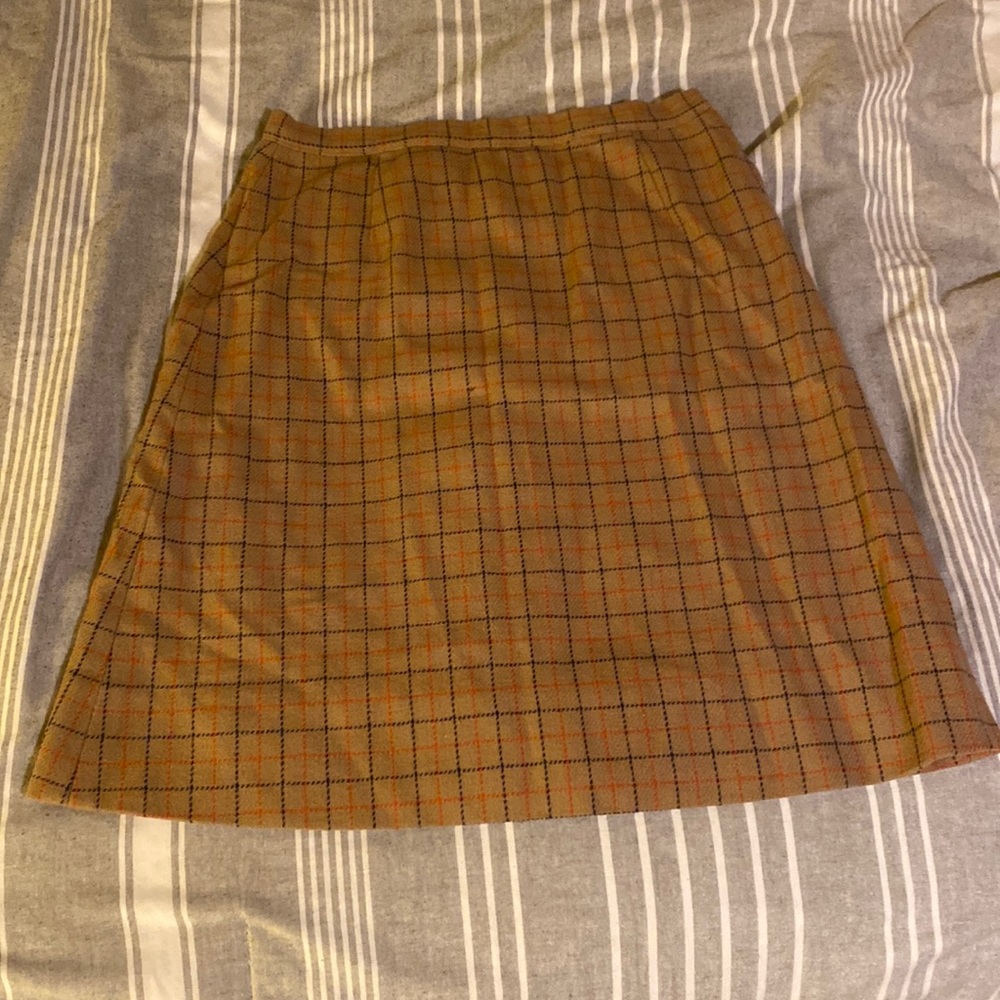Vintage plaid skirt
